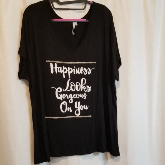 Tops - Happiness looks gorgeous on you jeweled plus top